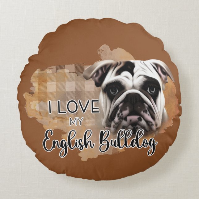 Rund fyllning kudde (Framsidan)