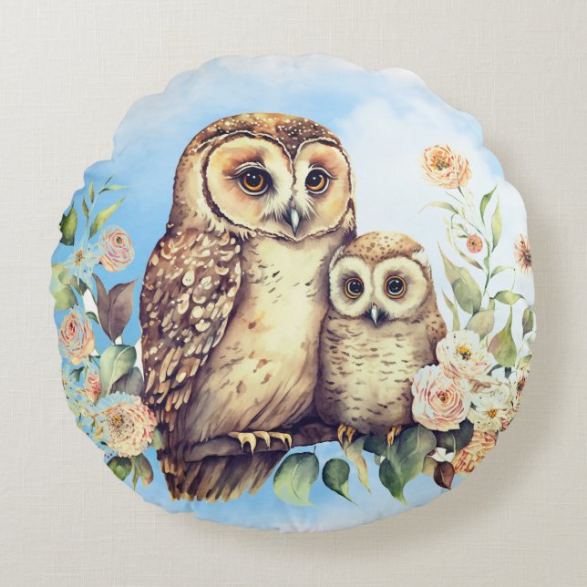 Rund fyllning kudde (Framsidan)