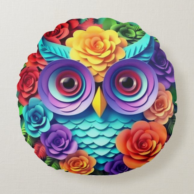 Rund fyllning kudde (Framsidan)