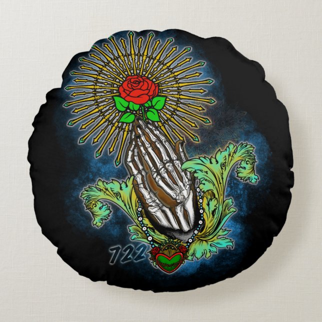 Rund fyllning kudde (Framsidan)