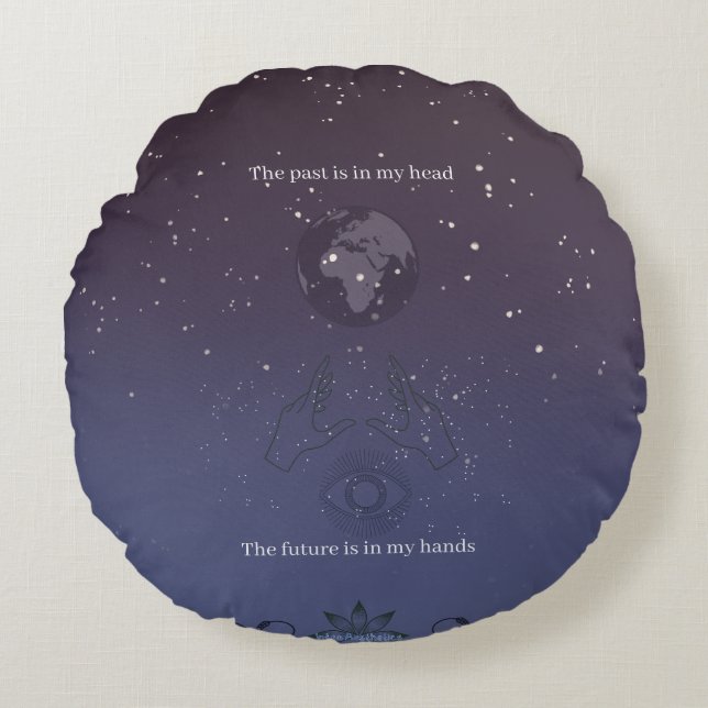 Rund fyllning kudde (Framsidan)