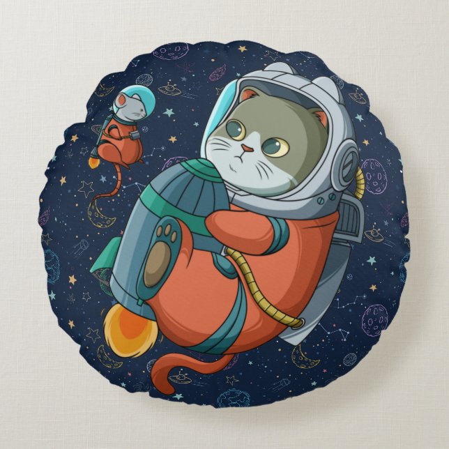 Rund fyllning kudde (Framsidan)