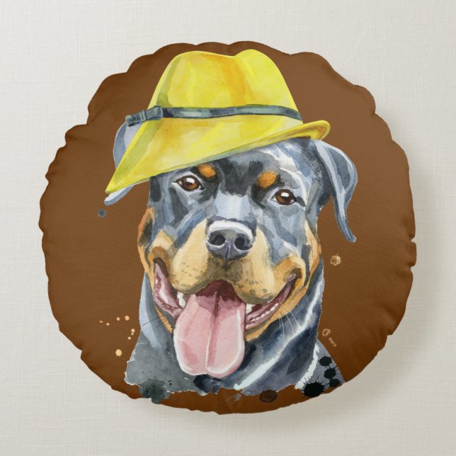 Rund fyllning kudde (Framsidan)