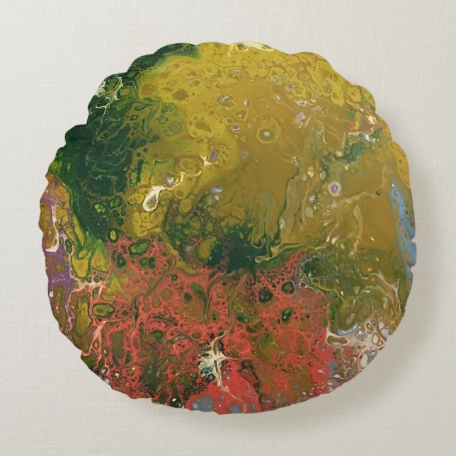 Rund fyllning kudde (Framsidan)