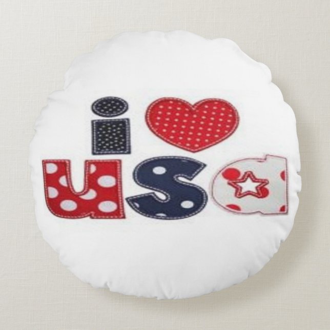 Rund fyllning. rund kudde (Framsidan)