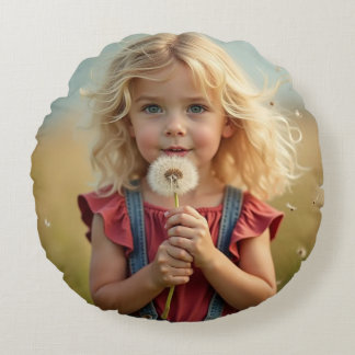 Rund fyllning rund kudde