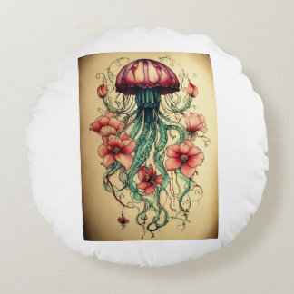 Rund fyllning rund kudde