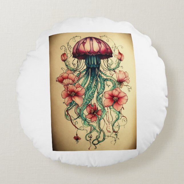 Rund fyllning rund kudde (Framsidan)