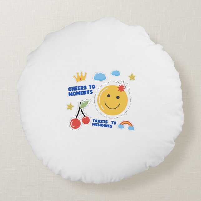 Rund fyllning rund kudde (Baksidan)