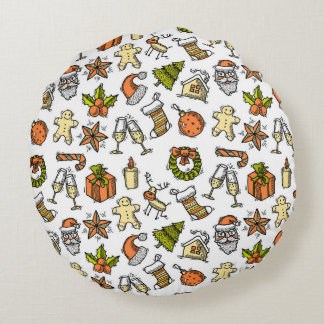 Rund fyllning rund kudde