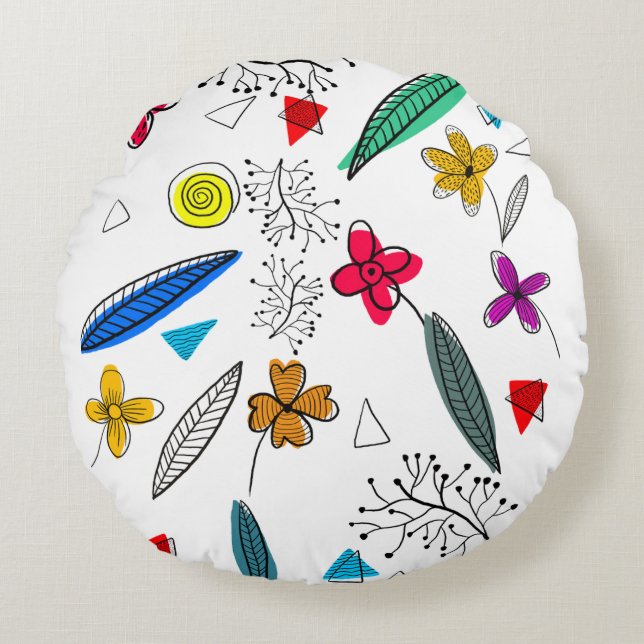 Rund fyllning rund kudde (Framsidan)