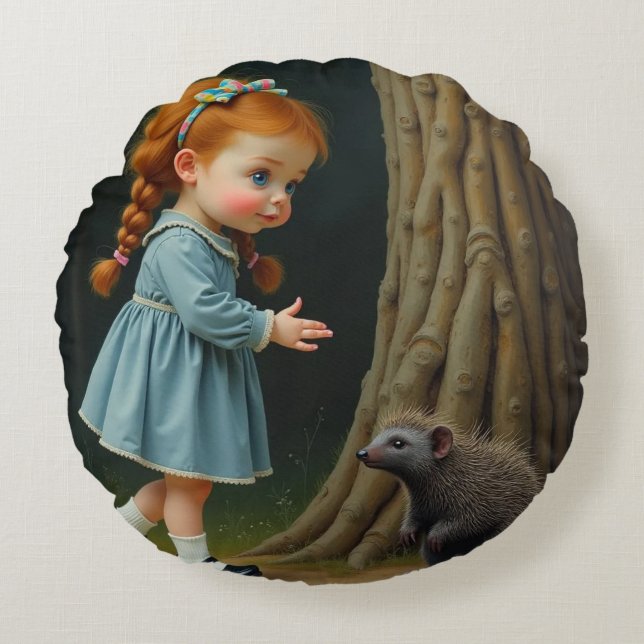 Rund fyllning rund kudde (Framsidan)