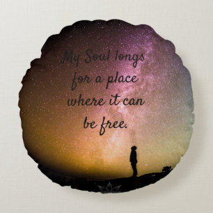 Rund fyllning rund kudde