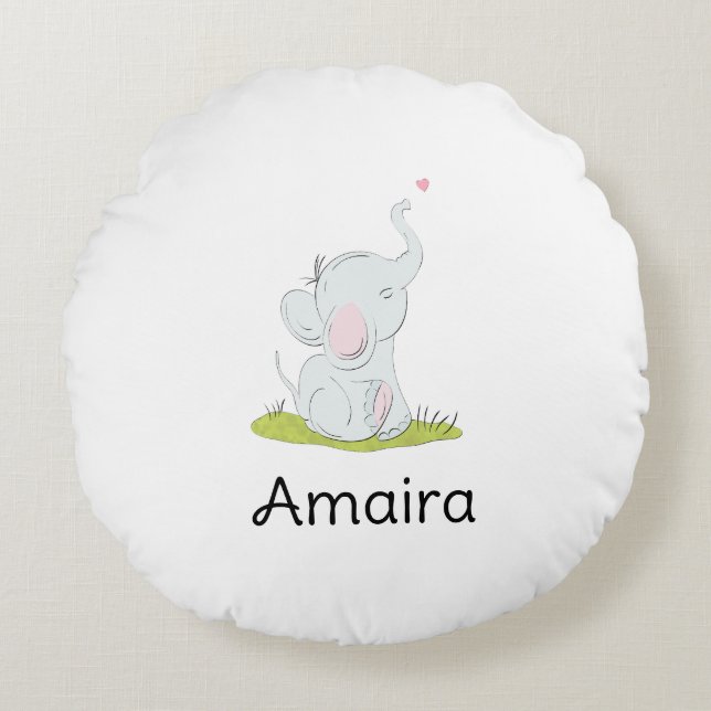 Rund fyllning rund kudde (Framsidan)