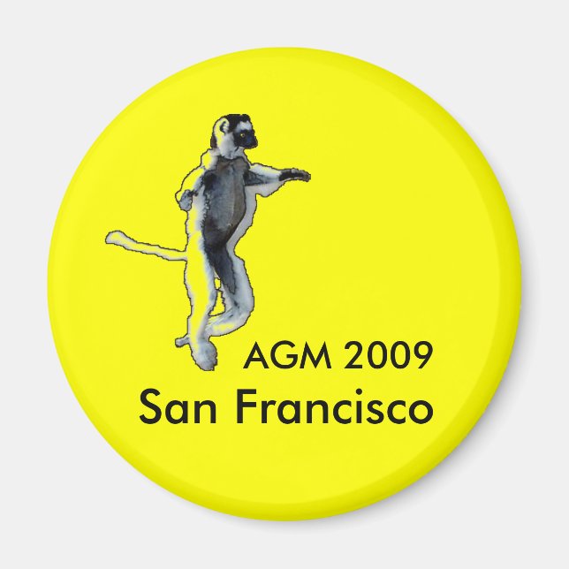 Rund Gult Magnet (Framsidan)