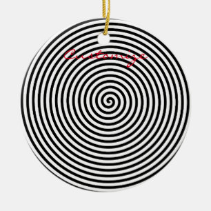 Rund hypnos Spiral Thunder_Cove Julgransprydnad Keramik