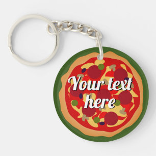 Rund italiensk pepperoni pizza personlig