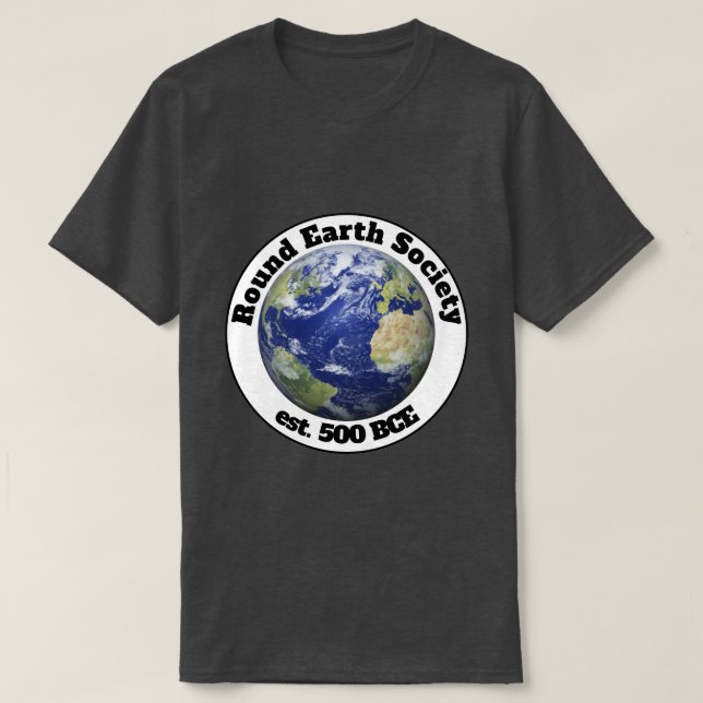 rund jord-sällskap t shirt (Design framsida)