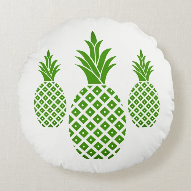 Rund kastkudde-Pineapple Kudde (Framsidan)