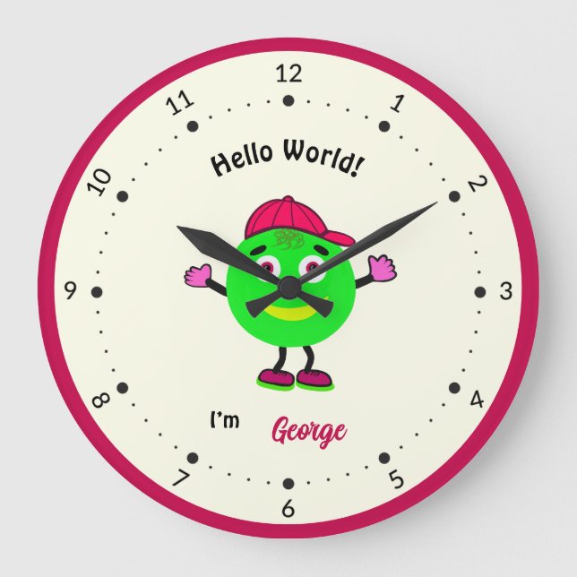 Rund klump stor klocka (Framsida)