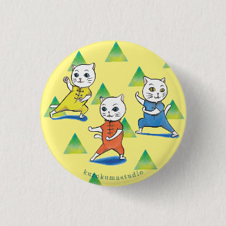 Rund knapp för kung fu, liten, 1,4 tum