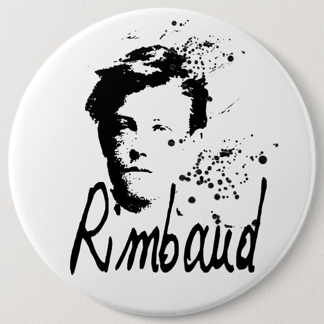 Rund knapp för RIMBAUD porträtt (Framsida)