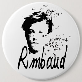 Rund knapp för RIMBAUD porträtt
