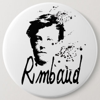 Rund knapp för RIMBAUD porträtt