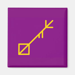 Rund knapp, liten, 1,4 tum Isle of Sessrumnir Magnet