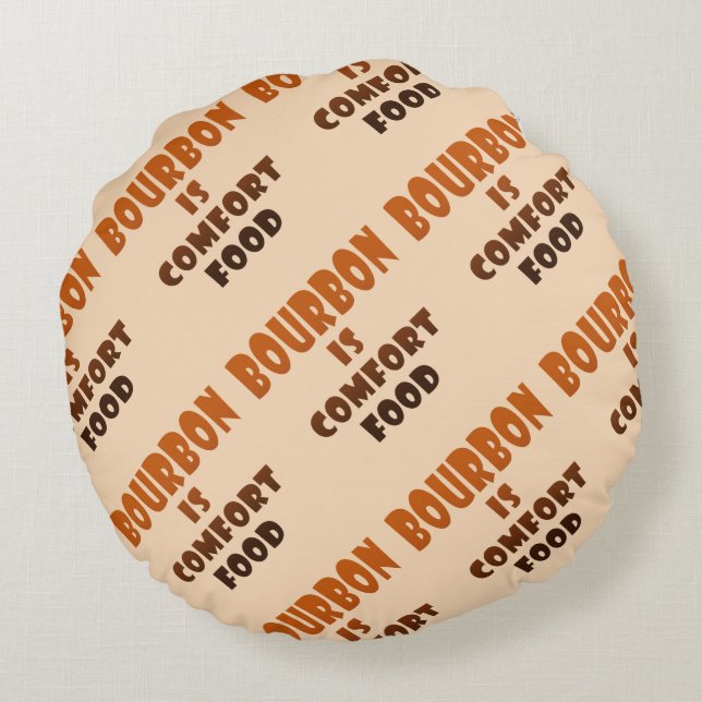 RUND KUDD - BOURBON är Comfort Food Kudde (Baksidan)