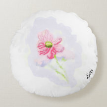 Rund kudd : Irisblomma .