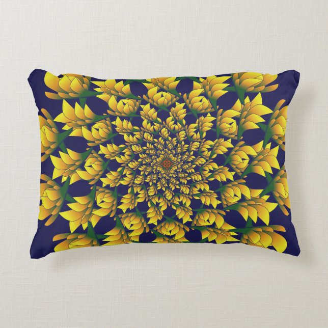 Rund Kuddé Prydnadskudde (Framsidan)