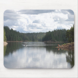 Rund kulle sjö Mousepad Musmatta
