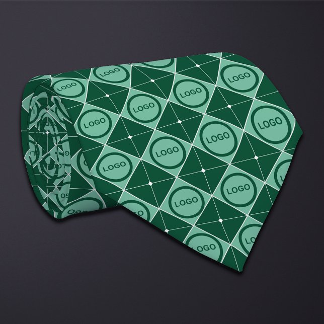 Rund Logotyp Diamond Mönster Necktie Slips (Skapare uppladdad)