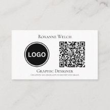 Rund Logotyp QR-kod Business Company Minimal
