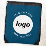 Rund Logotyp Text Promotive Business Teal Grönt Gympapåse<br><div class="desc">Lägg till din egen logotyp och ditt eget textval till den här designen. Ta bort den övre eller nedre texten om du vill. Minimalistisk och professionell. Underbar för en marknadsföringsprodukt för dina kunder och kunder. Logotypen kommer att beskäras till en vit cirkel. För andra versioner,  se samlingen.</div>