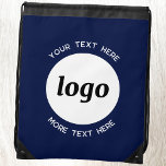 Rund Logotyp Text - säljfrämjande företagsflottan  Gympapåse<br><div class="desc">Lägg till din egen logotyp och ditt eget textval till den här designen. Ta bort den övre eller nedre texten om du vill. Minimalistisk och professionell. Underbar för en marknadsföringsprodukt för dina kunder och kunder. Logotypen kommer att beskäras till en vit cirkel. För andra versioner,  se samlingen.</div>