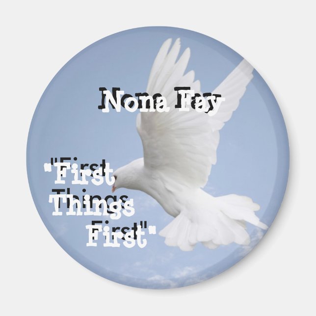 Rund magnet - anpassad (Framsidan)