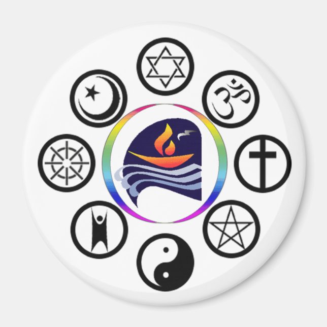 Rund magnet för PUC-Logotyp (Framsidan)