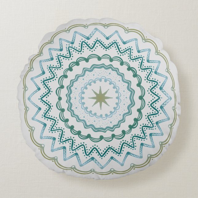 Rund medalj Dekorativ kudde (Framsidan)