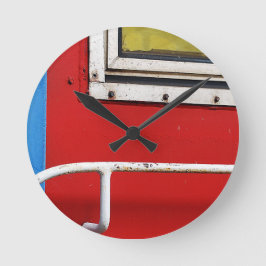 Rund (medel) väggklocka