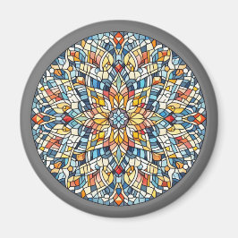 Rund mosaik magnet