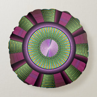 Rund och färglös modern dekorativ konst rund kudde