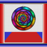 Rund och Psykedelisk färgfull modern Fractal Art Darttavla<br><div class="desc">En hypnotiserande teckning,  fullt av luminöst färg. Design för ritytan med mera.</div>