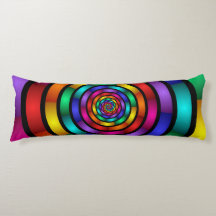 Rund och Psykedelisk färgfull modern Fractal Art