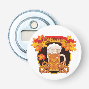 Rund Oktoberfest Firande-design Flasköppnare
