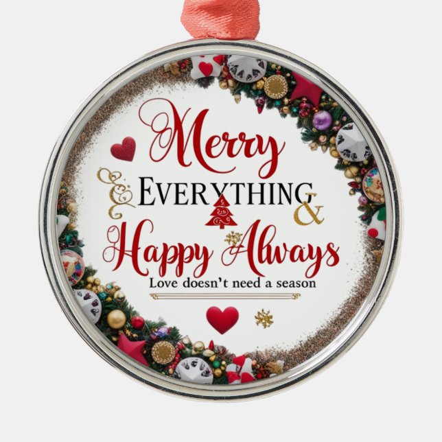 Rund Ornament – Lyxig Juldekoration (Framsidan)