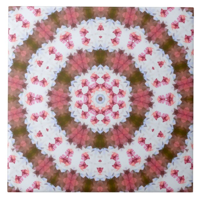 Rund ornament,mandala kakelplatta (Framsidan)
