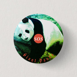 rund Panda-märke Knapp