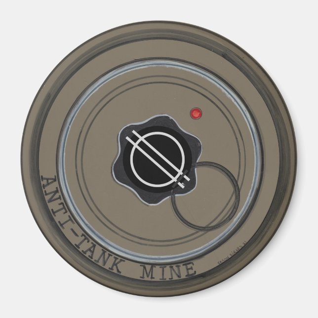 Rund pansarvärnsmina magnet (Framsidan)